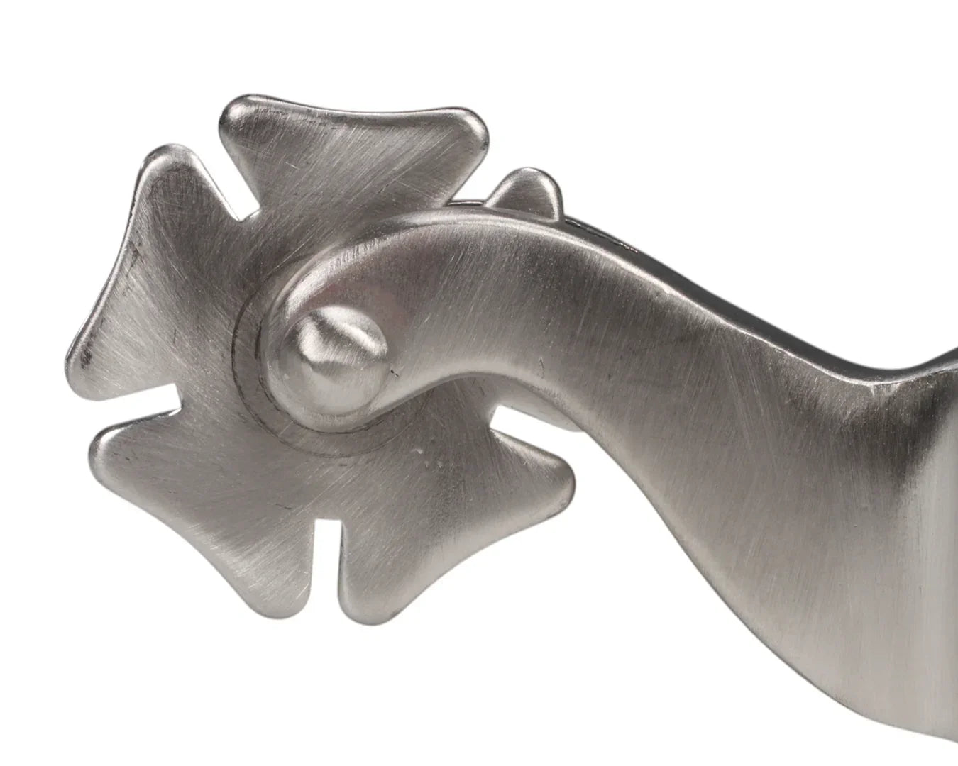 Pro Choice Cloverleaf Rowel Spur 1in Silver