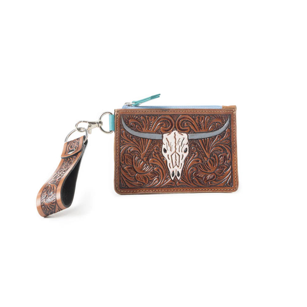 Pride of Prickly Pears Credit Card Holder in Dark Brown | Giftware - Handbag | saddleworld Ipswich
