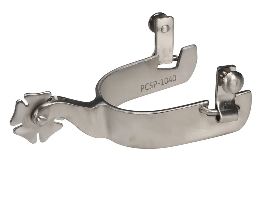 Pro Choice Cloverleaf Rowel Spur 1in Silver | Rider Wear - Spurs | Saddleworld Ipswich