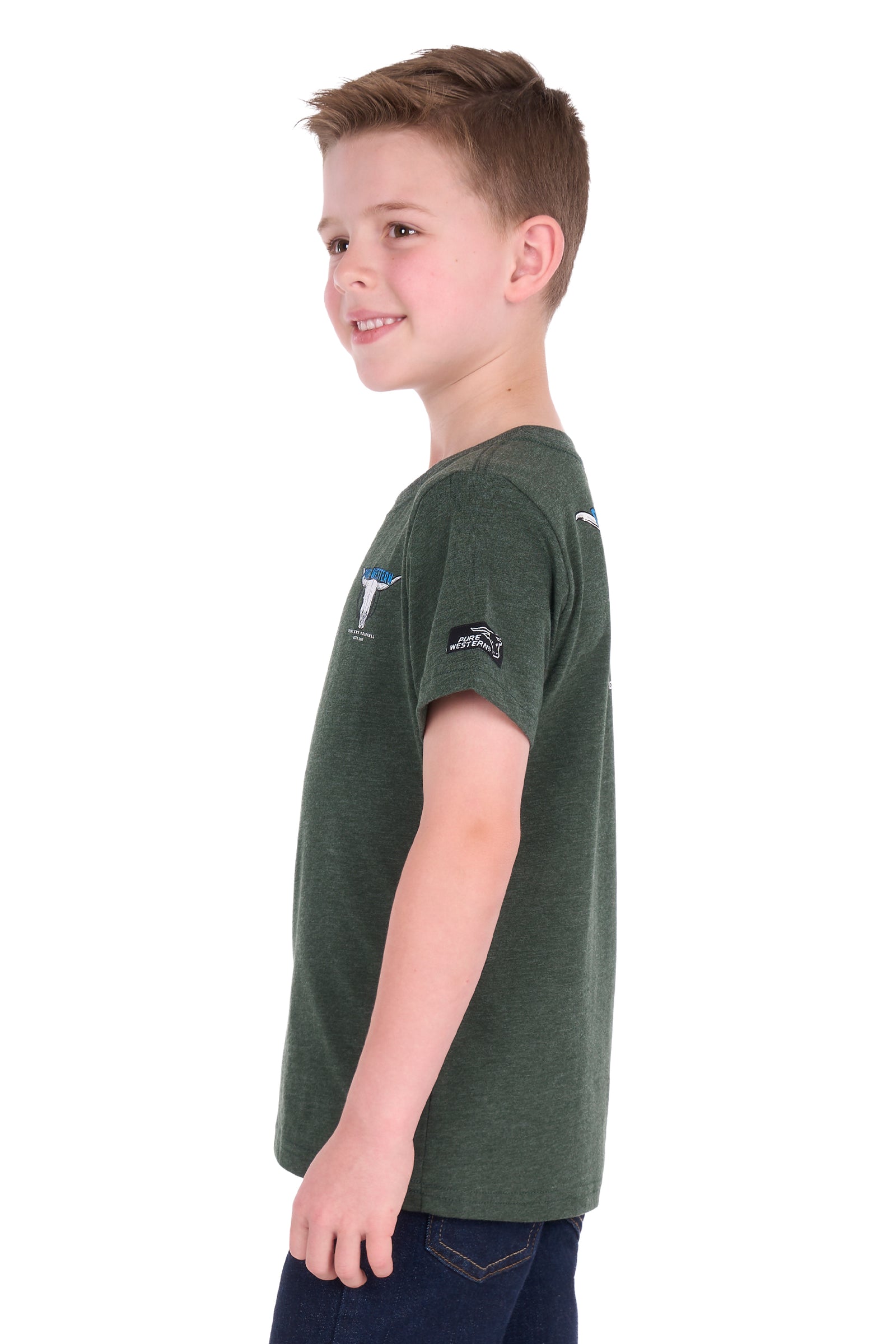 Pure Western Boys Tony SS Tee | Country CLothing - Childrens Clothing | Saddleworld Ipswich