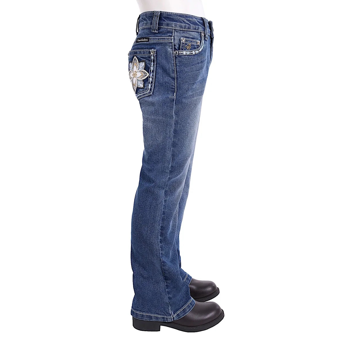Pure Western Girls Bella Boot Cut Jean | Country Clothing - Childrens Clothing | Saddleworld Ipswich