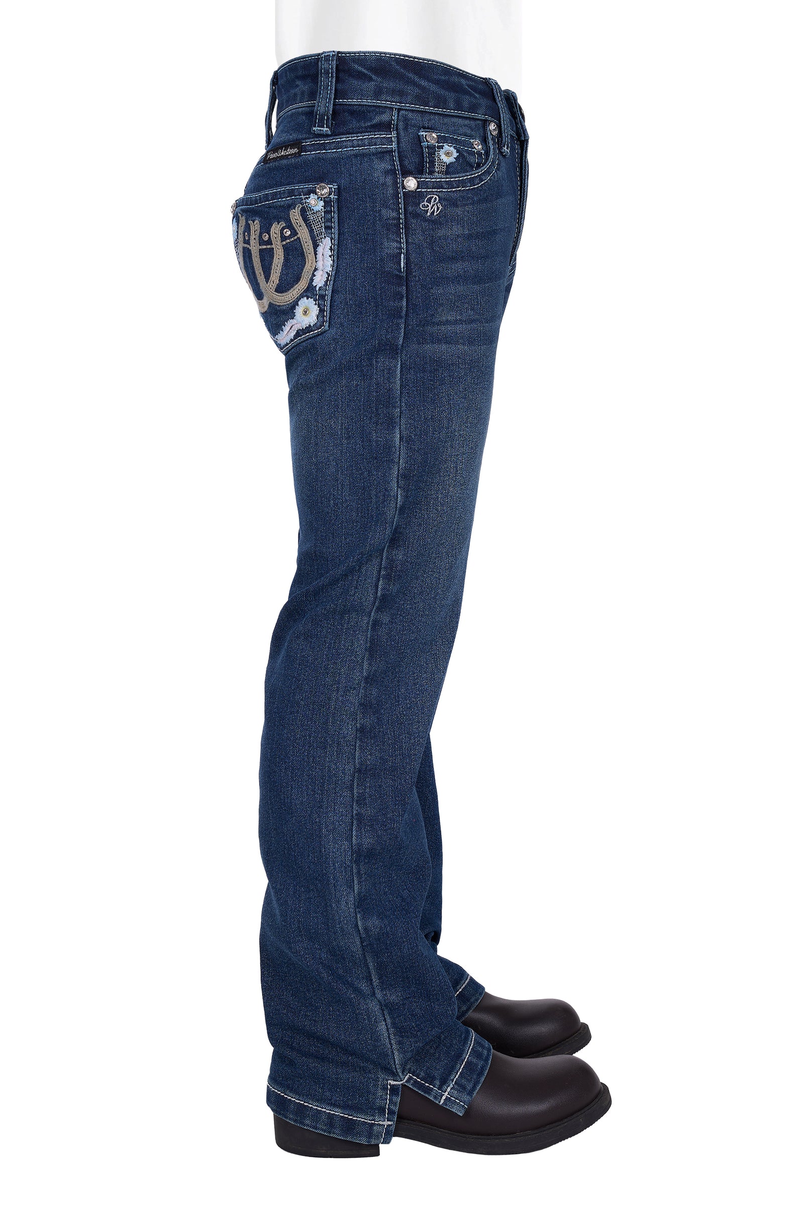 Pure Western Girls Louisa Straight Leg Jean | Country CLothing - Girls Jeans | Saddleworld Ipswich