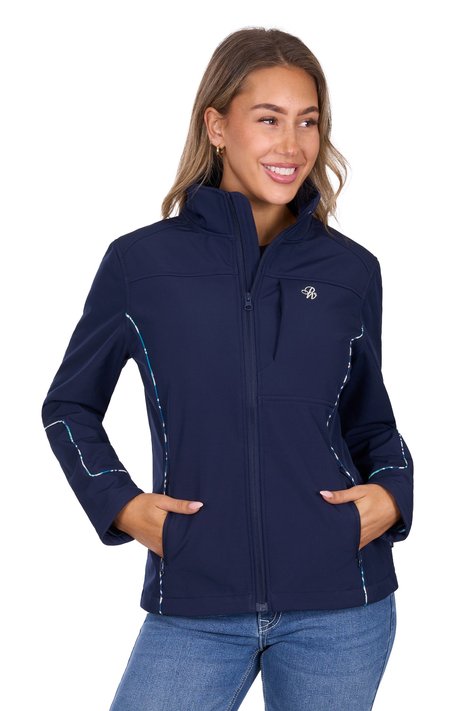 Pure Western Wmns Corine Softshell Jacket | Country Clothing - ladies Winter | Saddleworld Ipswich