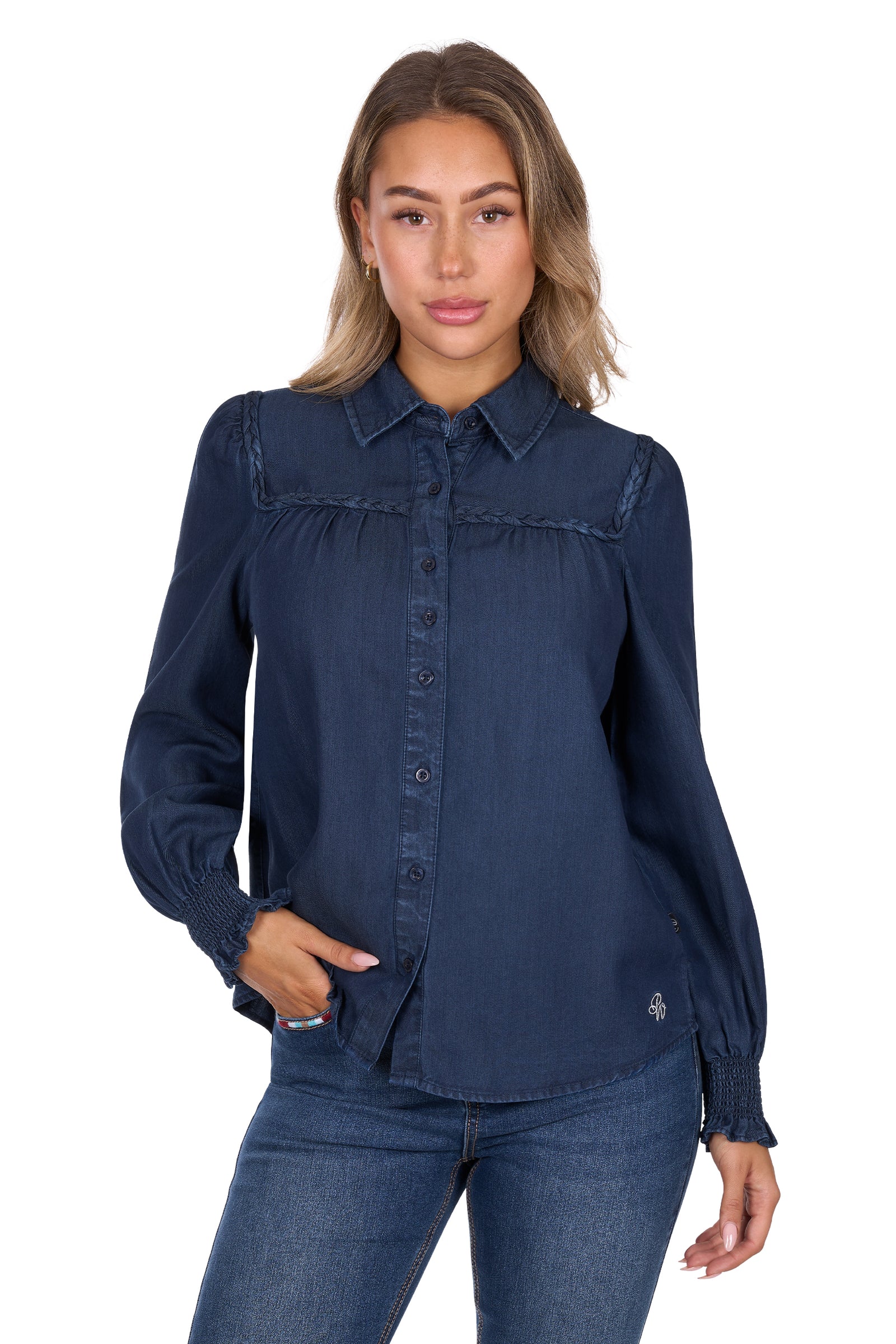 Pure Western Wmns Daniela LS Shirt | Country Clothing - Ladies Shirt | Saddleworld Ipswich
