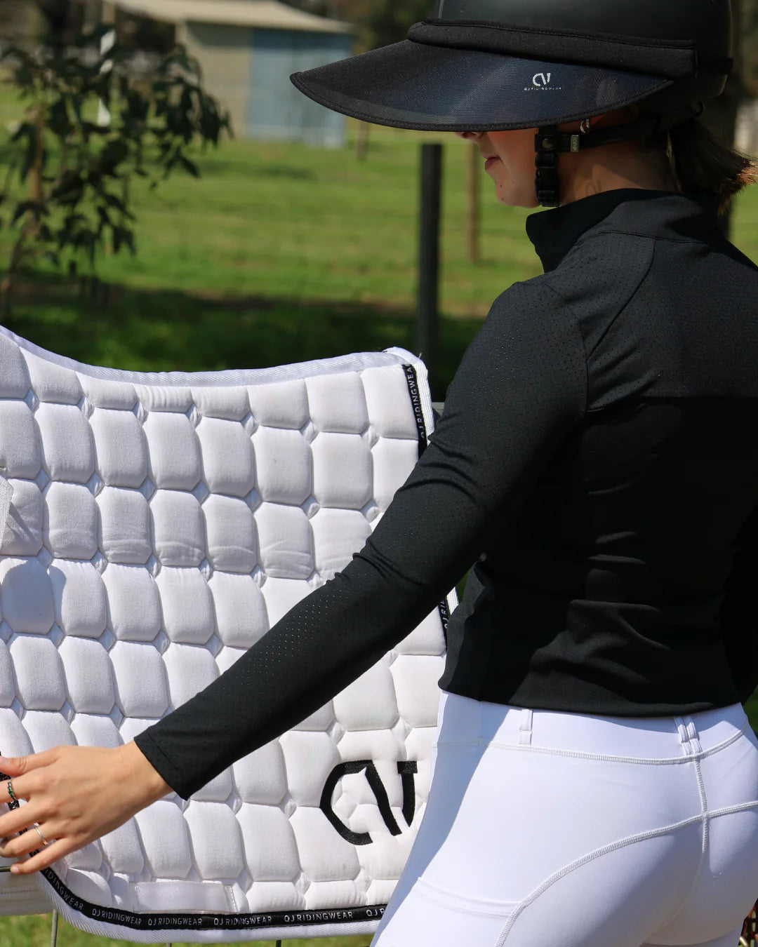 QJ Riding Wear Elle Long Sleeve Training Shirt - Black Friday Sales