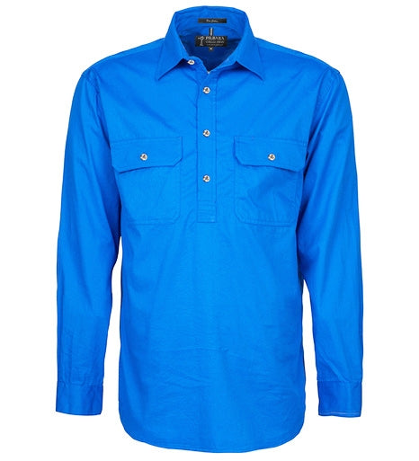 Pilbara Mens Closed Front LS Shirt