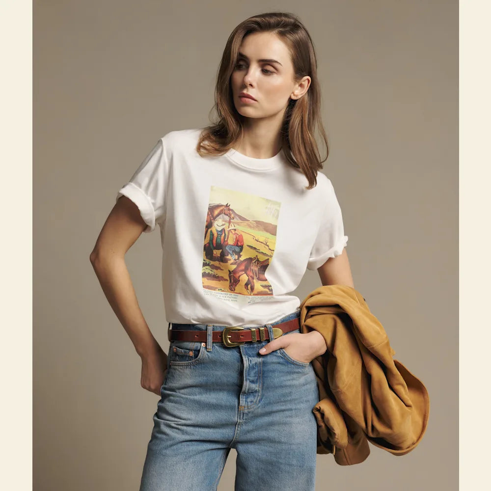 RM Williams Archive Advert Tee | Country Clothing - Ladies T Shirt | Saddleworld Ipswich