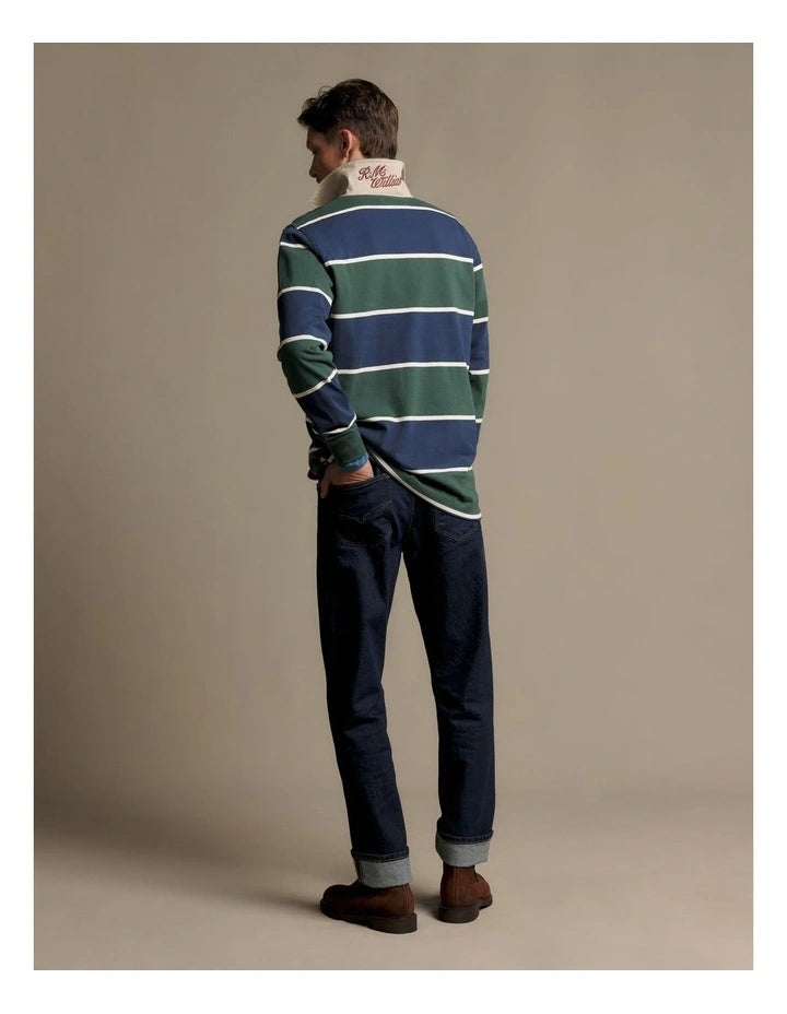 RM Williams Balmain Stripe Rugby | Country Clothing - mens Winter | Saddleworld Ipswich