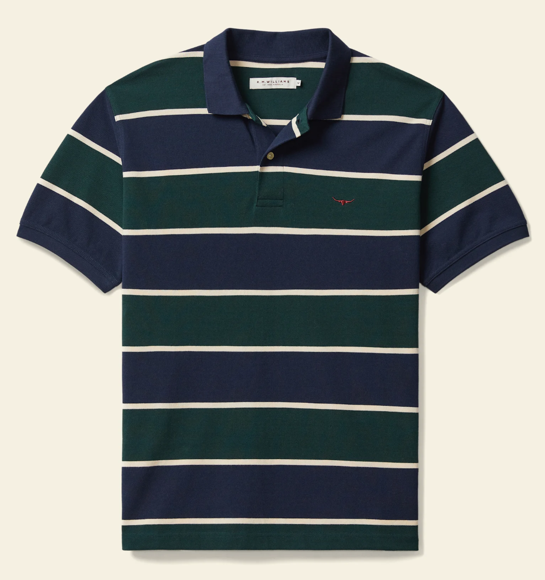 RM Williams Bright Polo | Country Clothing - Mens polos | Saddleworld Ipswich