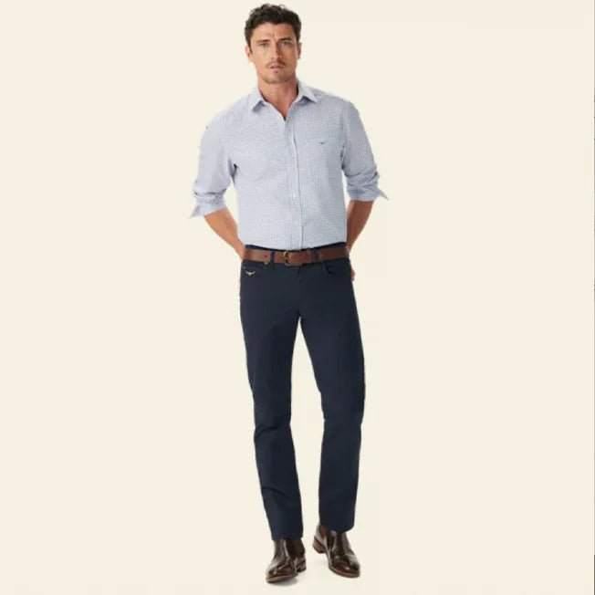 RM Williams Brunswick Twill Check Shirt | Country Clothing - Mens Shirt | Saddleworld Ipswich
