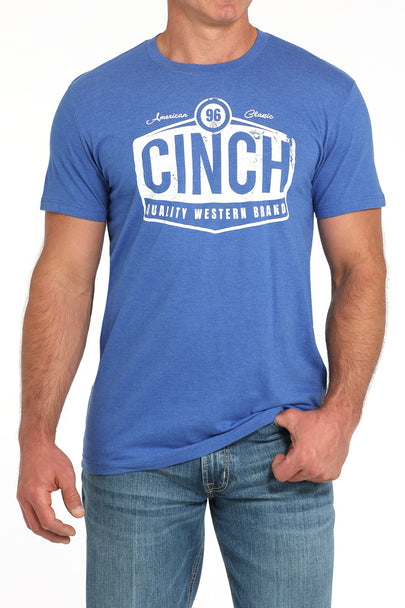 Cinch Royal Blue Cinch Logo - Mens Tee - EOFY Sale