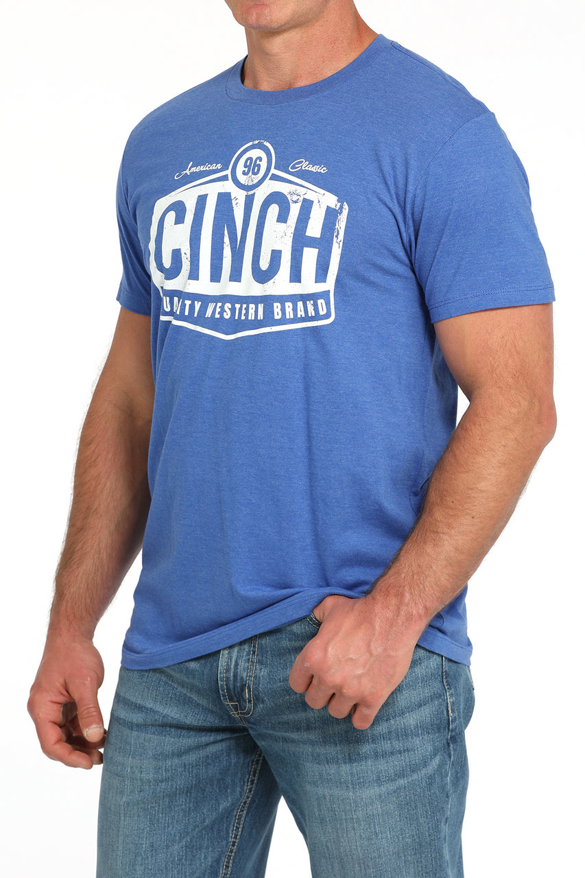 Cinch Royal Blue Cinch Logo - Mens Tee - EOFY Sale