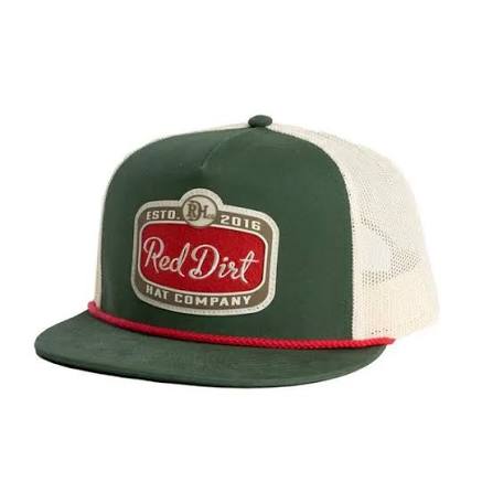 Red Dirt Hat Co - Gitty Up Green and Khaki Cap | Country Clothing - Caps | Saddleworld Ipswich