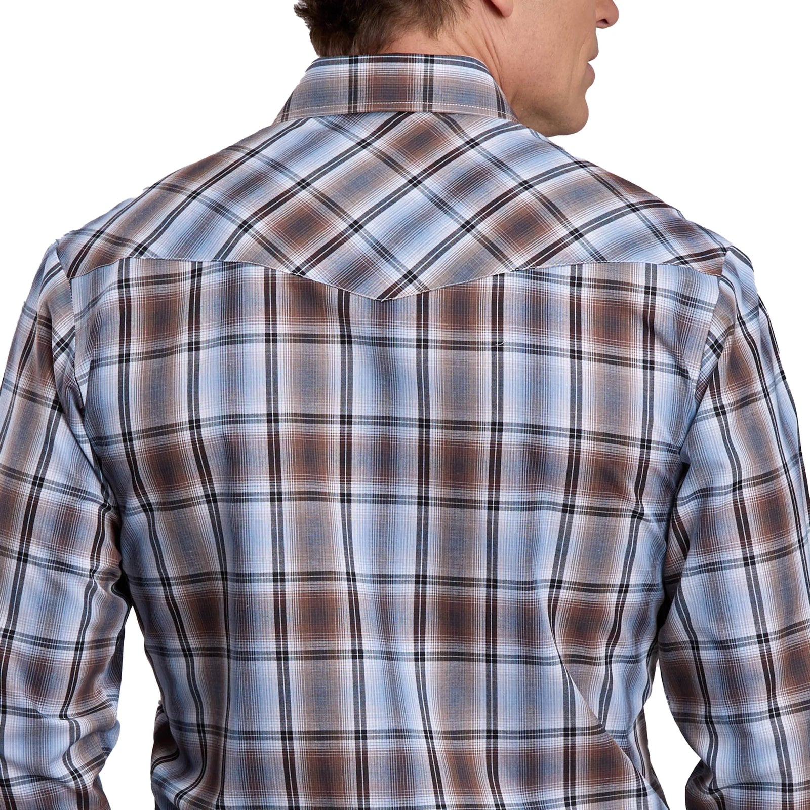Roper Mns Karman Classic Collection LS Shirt Plaid Brown | Country Clothing - Mens Shirt | Saddleworld Ipswich