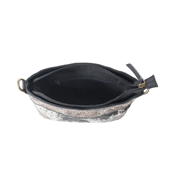 Glorious Rangelands Crossbody Bag in Black and White