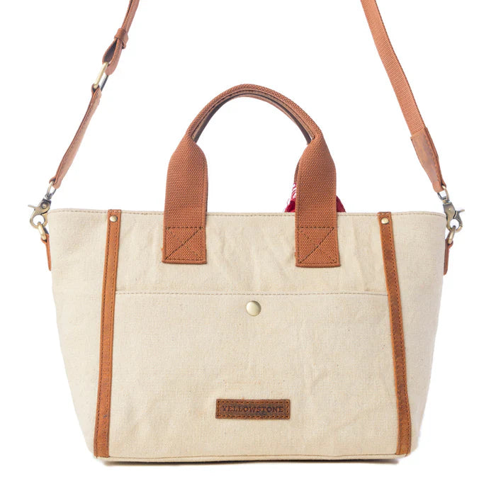 Yellowstone Tawny Ridge Handtooled Harion Carry Bag in Ivory
