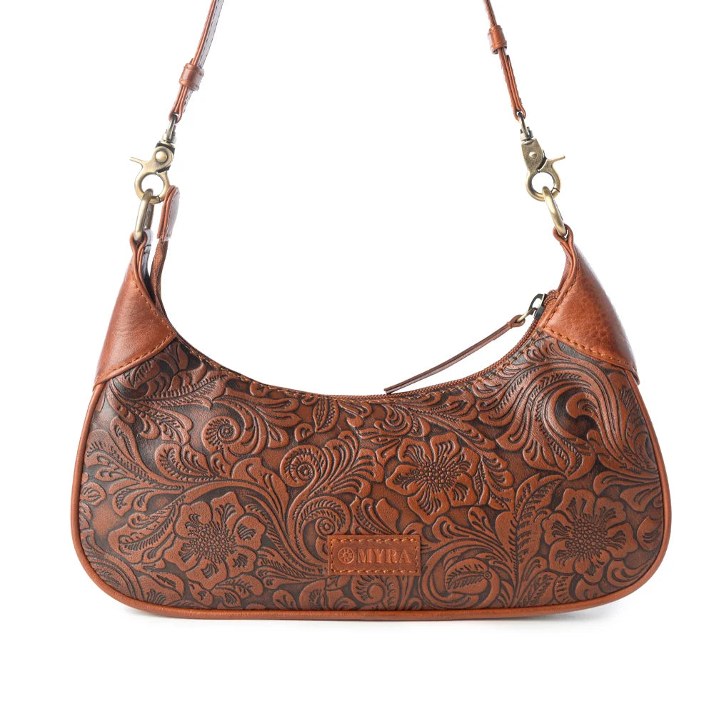 Heritage Vine Embossed Leather Bag