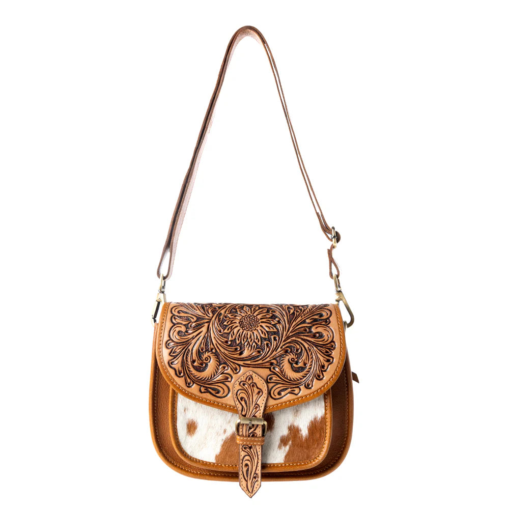 Goldrush Saddle Handtooled Bag