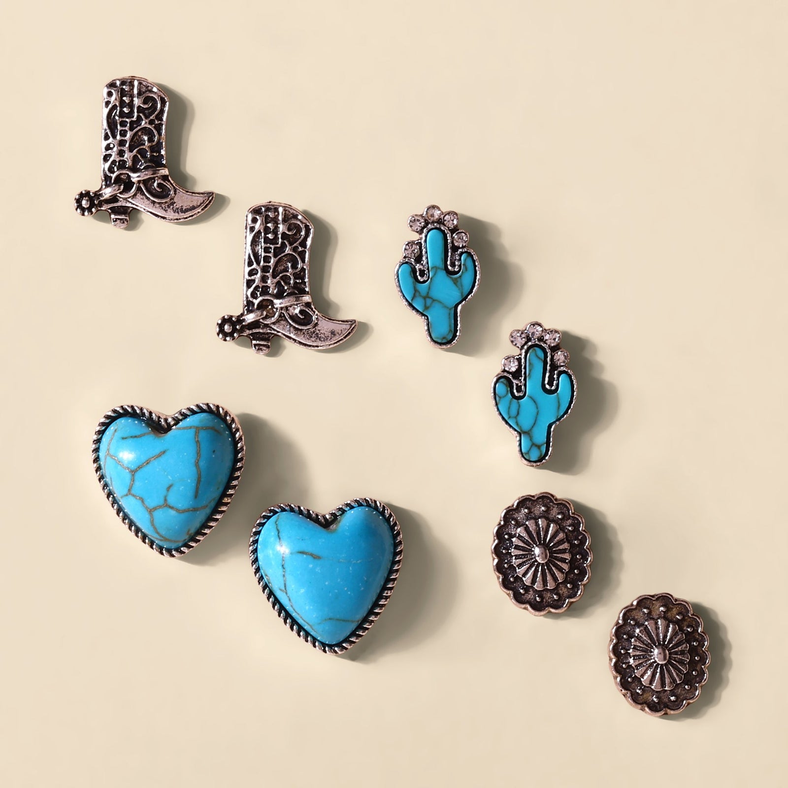 MyraSunsetBelleAssortedStudSetInTurquoise | Giftware - Jewellery | Saddleworld Ipswich