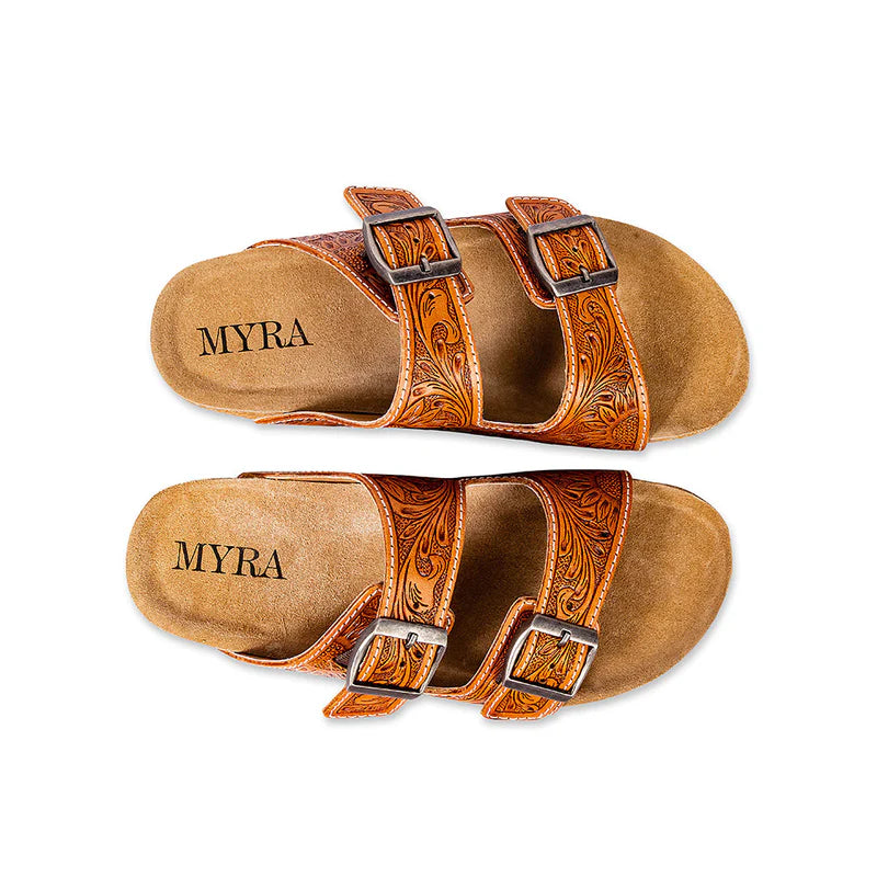 Molly Mega Hand-Tooled Sandals