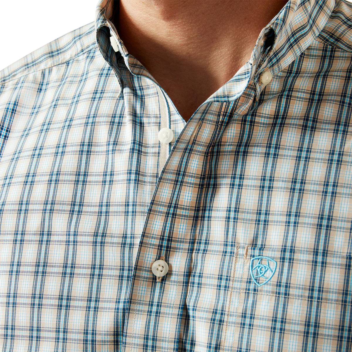 Ariat Mns Pro Series Shelton LS Shirt Khaki