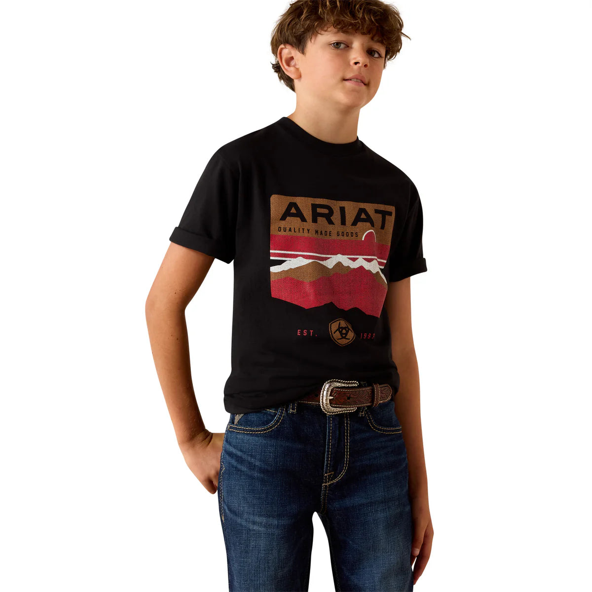 Ariat Bys Highland Sundowner SS Tee Black