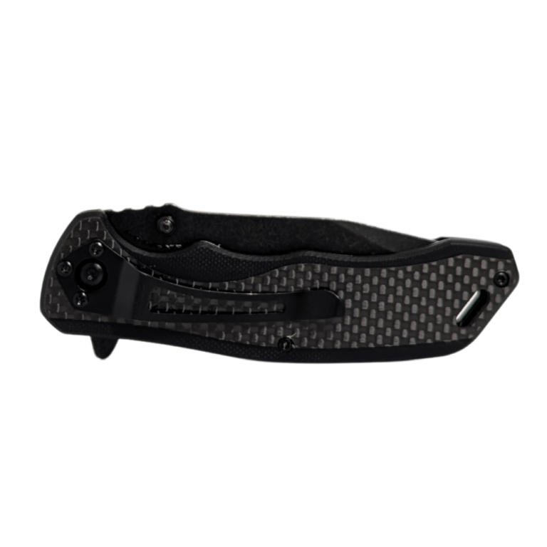 Sicut EDC Flipper 3.5in CF Black Handle