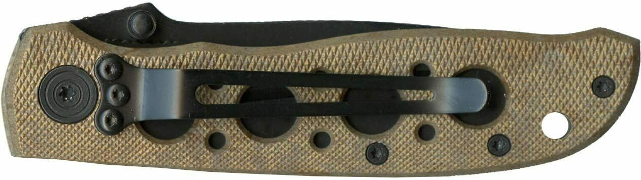 Smith and Wesson Extreme Ops Linerlock Folding Knife Desert Tan