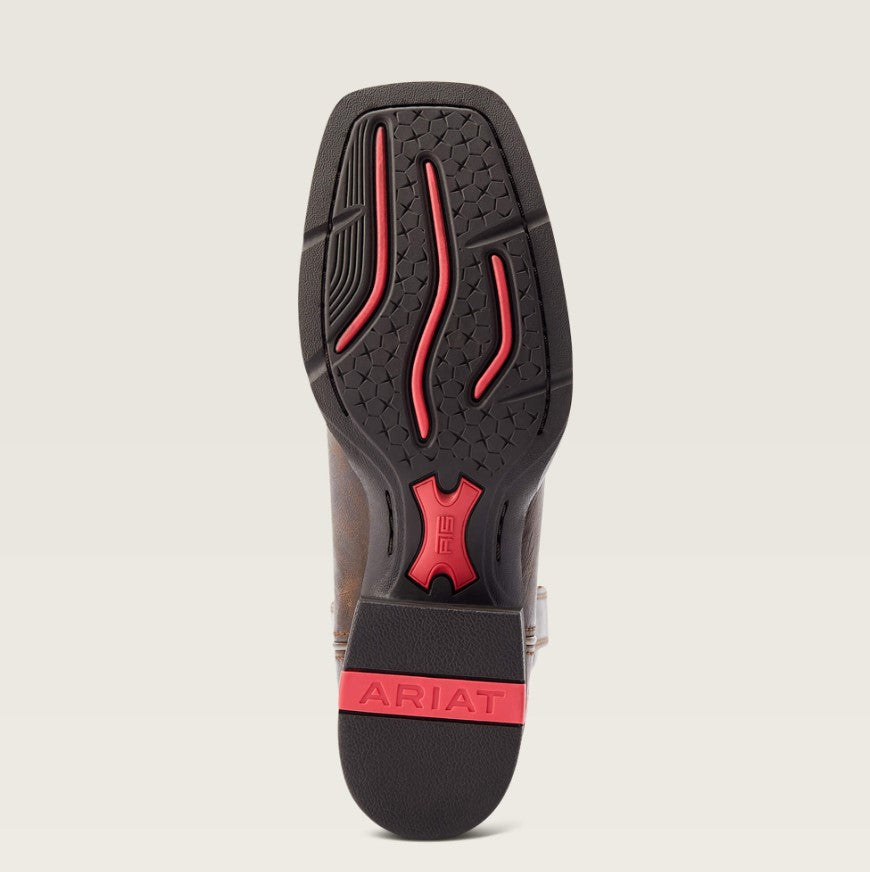 Ariat Wms Round Up Back Zip Worn Mocha/Raspberry - Black Friday Sales