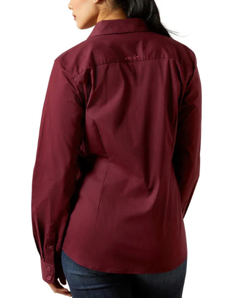 Ariat Wms Team Kirby Stretch LS Shirt Port Royale Stripe