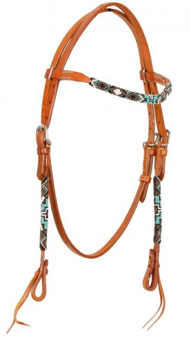 Showman Beaded Browband Bridle | Horse Supplies - Bridle | Saddleworld Ipswich