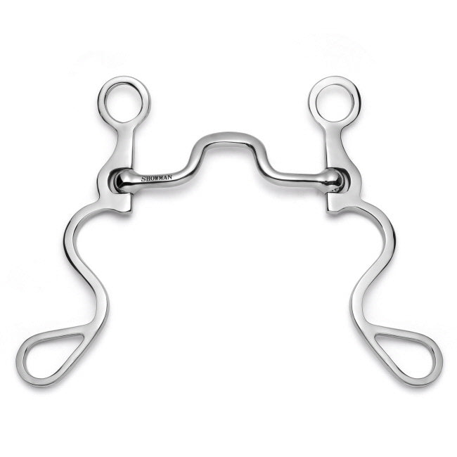 Showman Long S Shank with Flat Square Port | Horse Supplies - bit | Saddleworld Ipswich