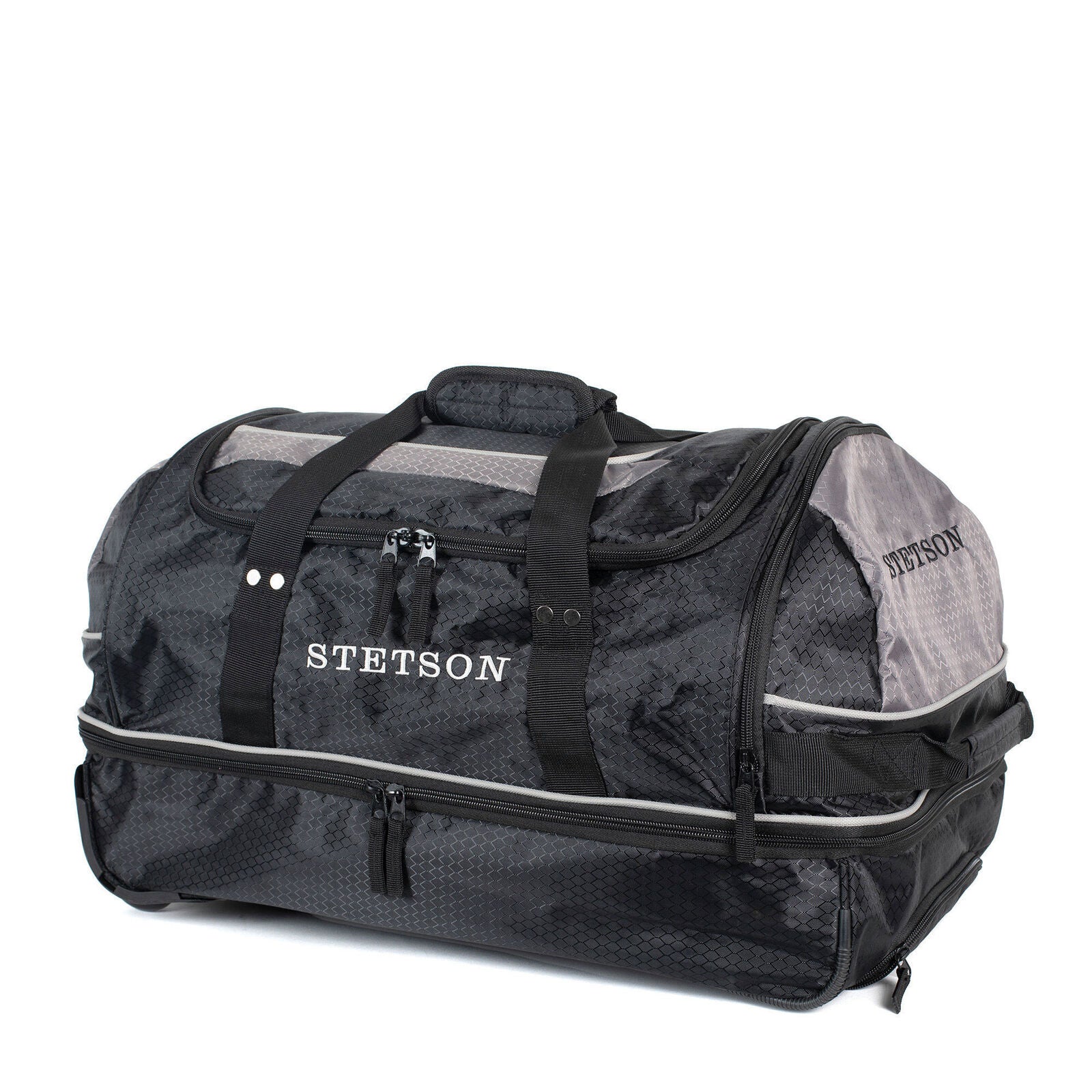 Stetson Roller Bag Black/Grey | Stable Supplies - Gear Bag | Saddleworld Ipswich