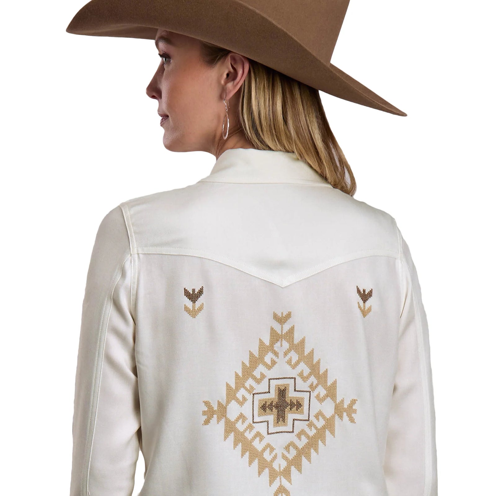 Stetson Wms Collection LS Shirt Solid White | Country Clothing - Ladies Shirt | Saddleworld ipswich