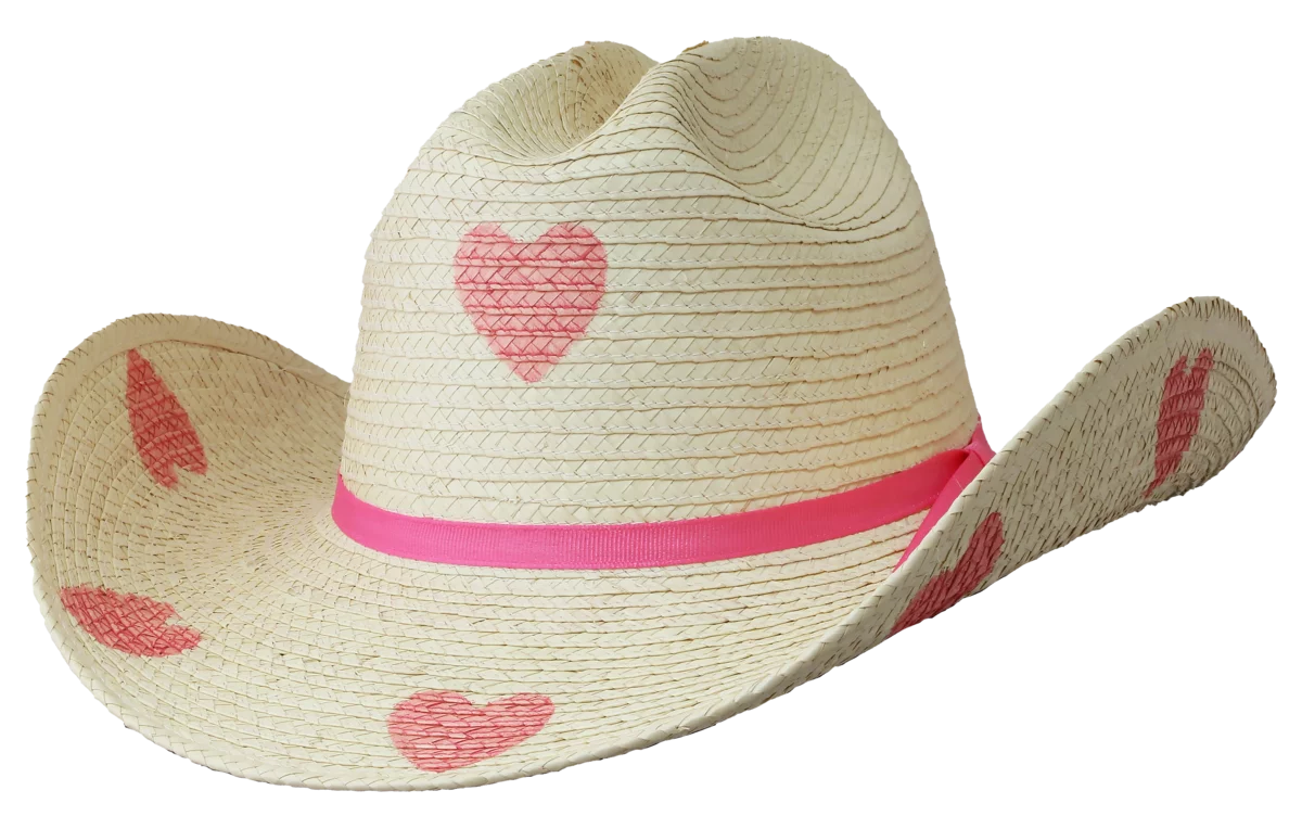 Sunbody Kids - Palm Pink Hearts One Size | Country Clothing - Hats | Saddleworld Ipswich