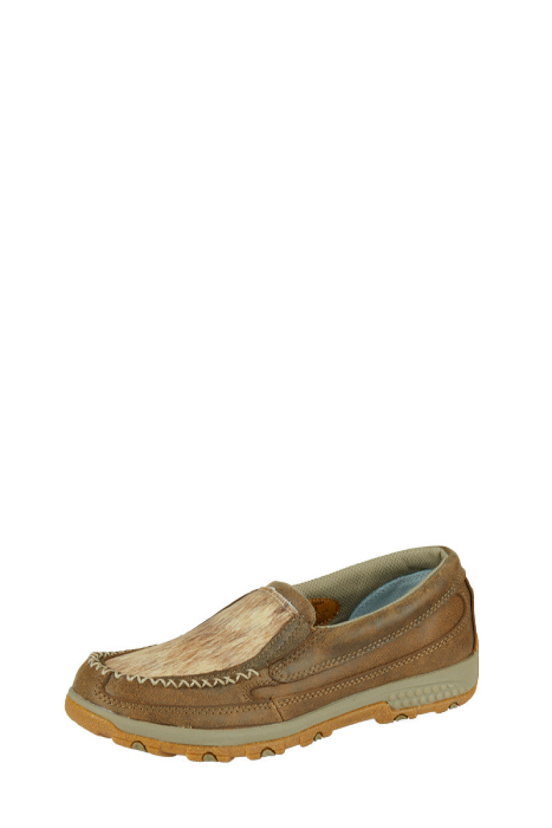 Twisted X Wmns Fur Cellstretch Mocs Slip On - New Year Clearance