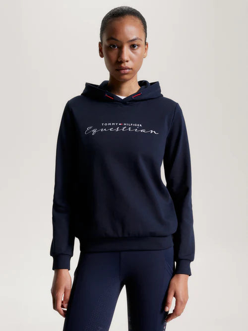 Tommy Hilfiger Metallic Graphic Logo Hoodie Desert Sky