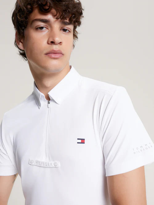 Tommy Hilfiger Rochester Shor Sleeve Tournament Shirt TH Optic White