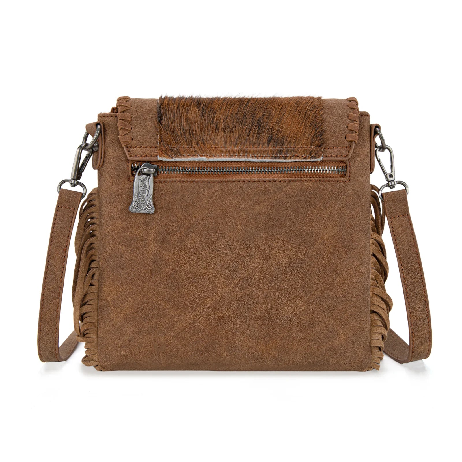 Trinity Ranch Fringe Hair On Cowhide Crossbody