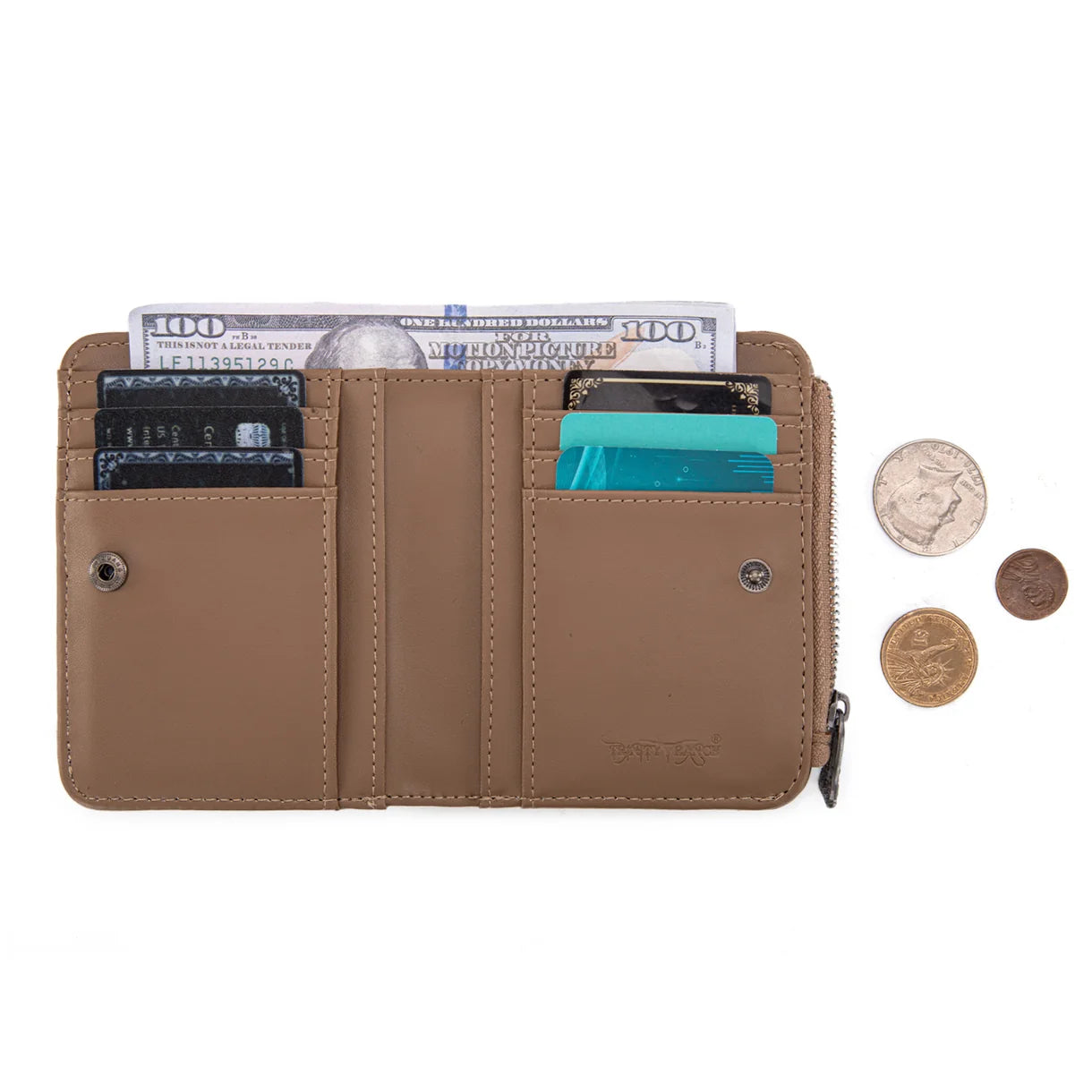 Trinity Ranch Hair On Cowhide Tooled Collection Wallet