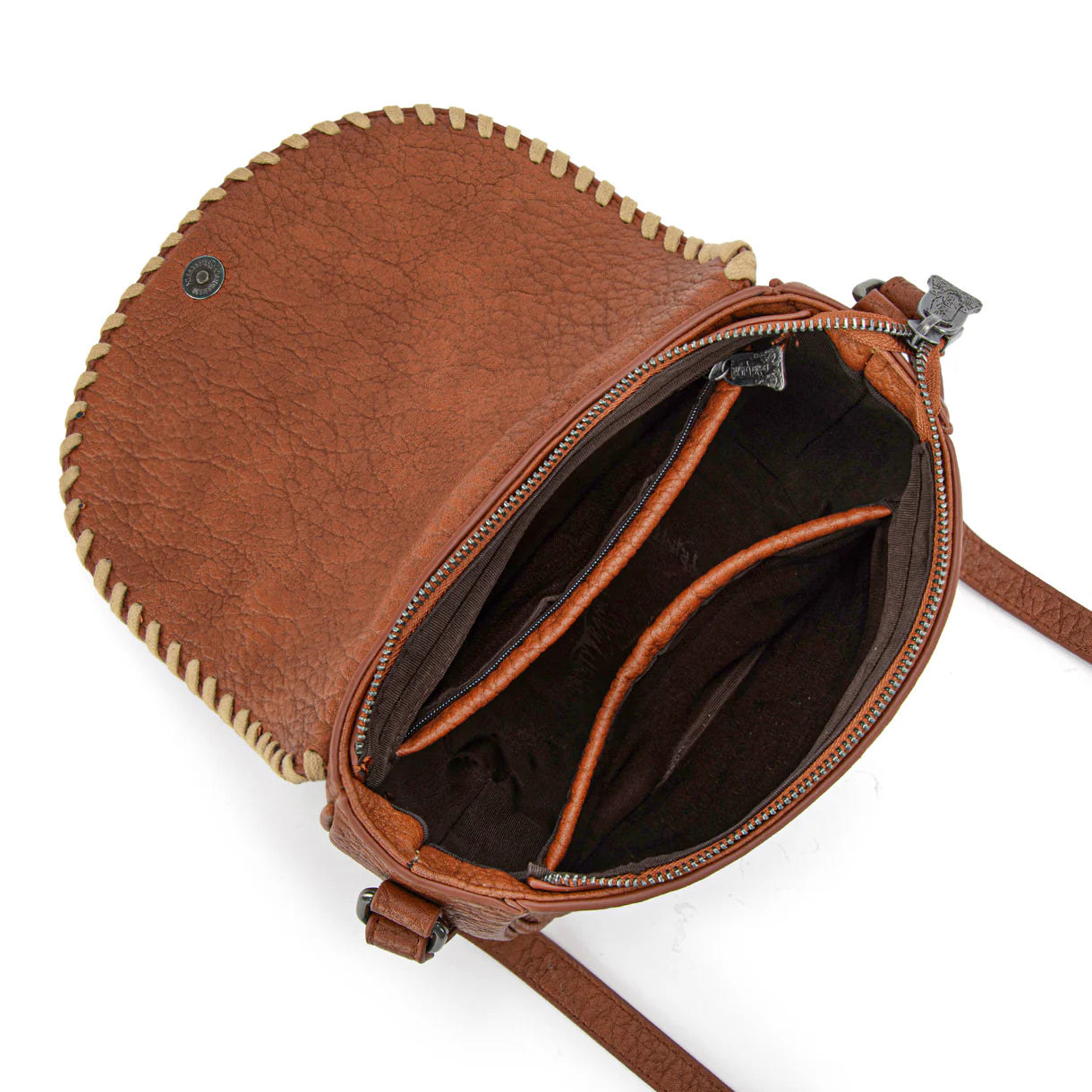 Trinity Ranch Hair On Cowhide Saddle Crossbody