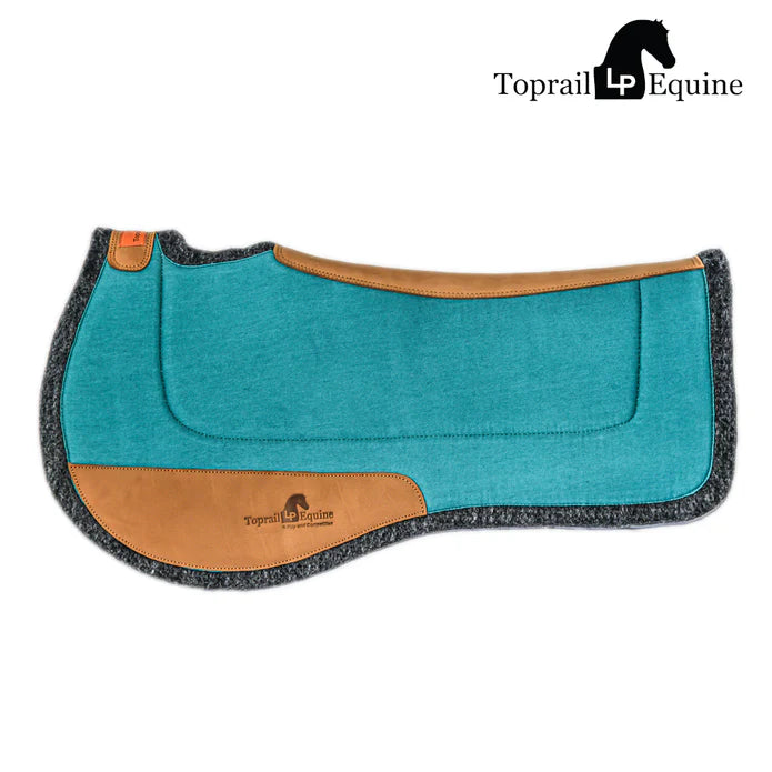 Toprail Contoured Wool/Pad with Leather Wear Pads