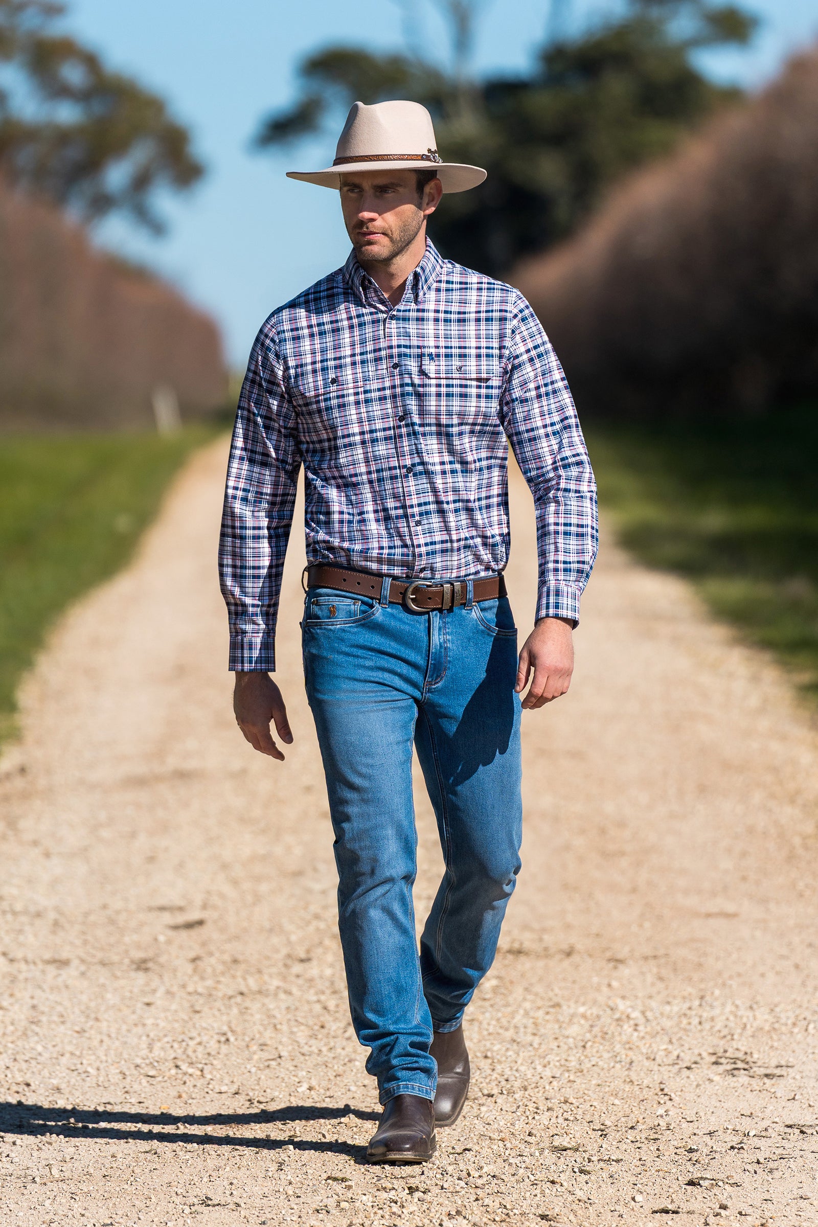 Thomas Cook Mens Sean 2 Pocket LS Shirt | Country CLothing - Mens SHirt | Saddleworld Ipswich