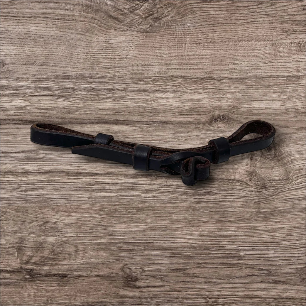 Toprail Curb Strap - Hermann Oak Leather with Brass Keepers | Horse Supplies - Bridles | saddleworld Ipswich