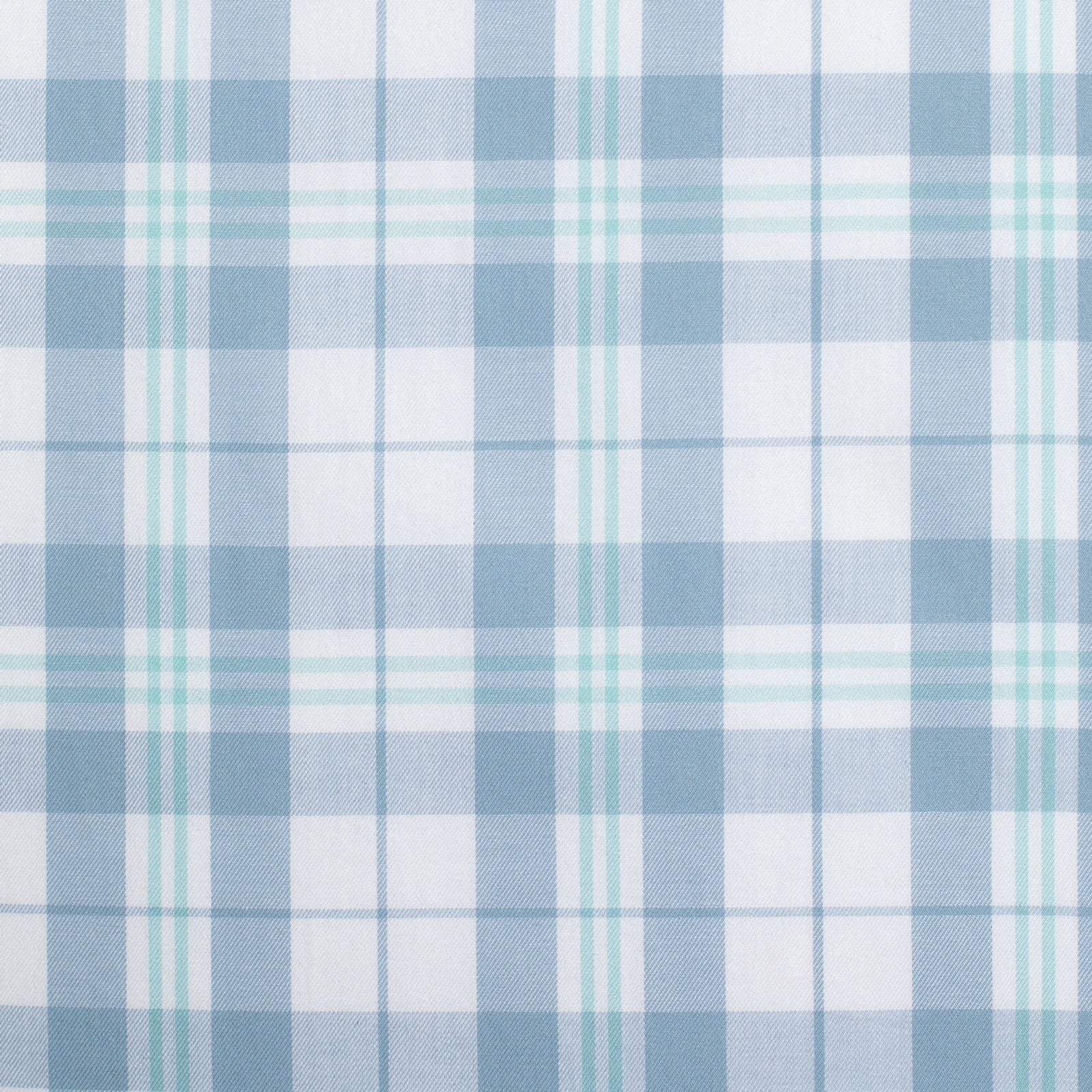 Just Country Wms Abbey Full Button Print Workshirt Bluebell and White Plaid