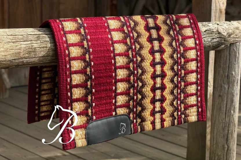 Bentley Show Pad - Whizkey Rusted Brick | Horse Supplies - Western pad | Saddleworld Ipswich