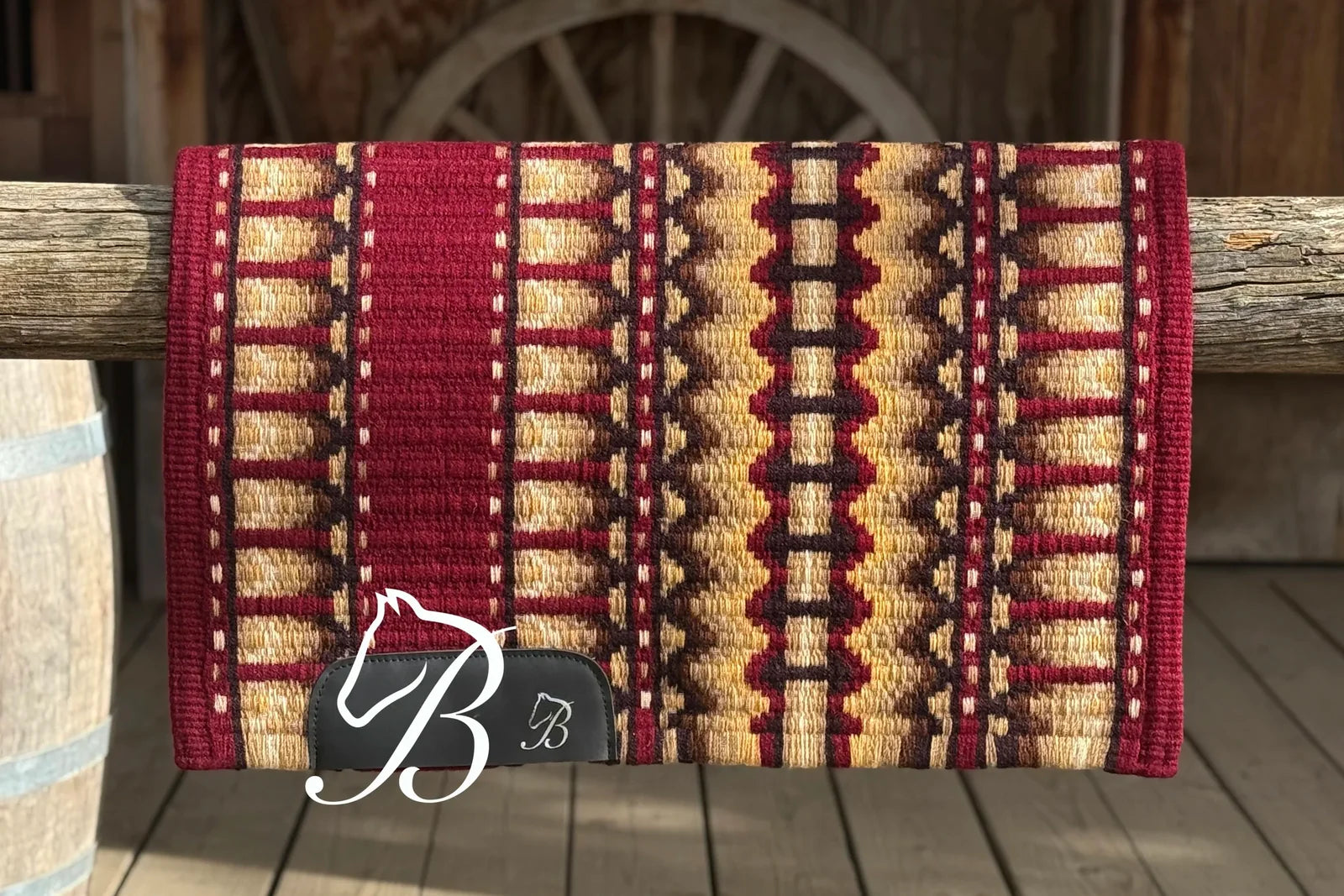 Bentley Show Pad - Whizkey Rusted Brick | Horse Supplies - Western pad | Saddleworld Ipswich