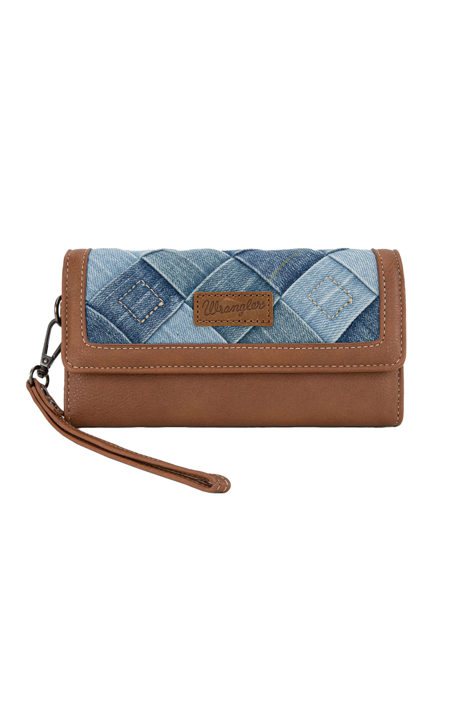 Wrangler Denim Patchwork Wallet | Giftware - Handbag | Saddleworld Ipswich