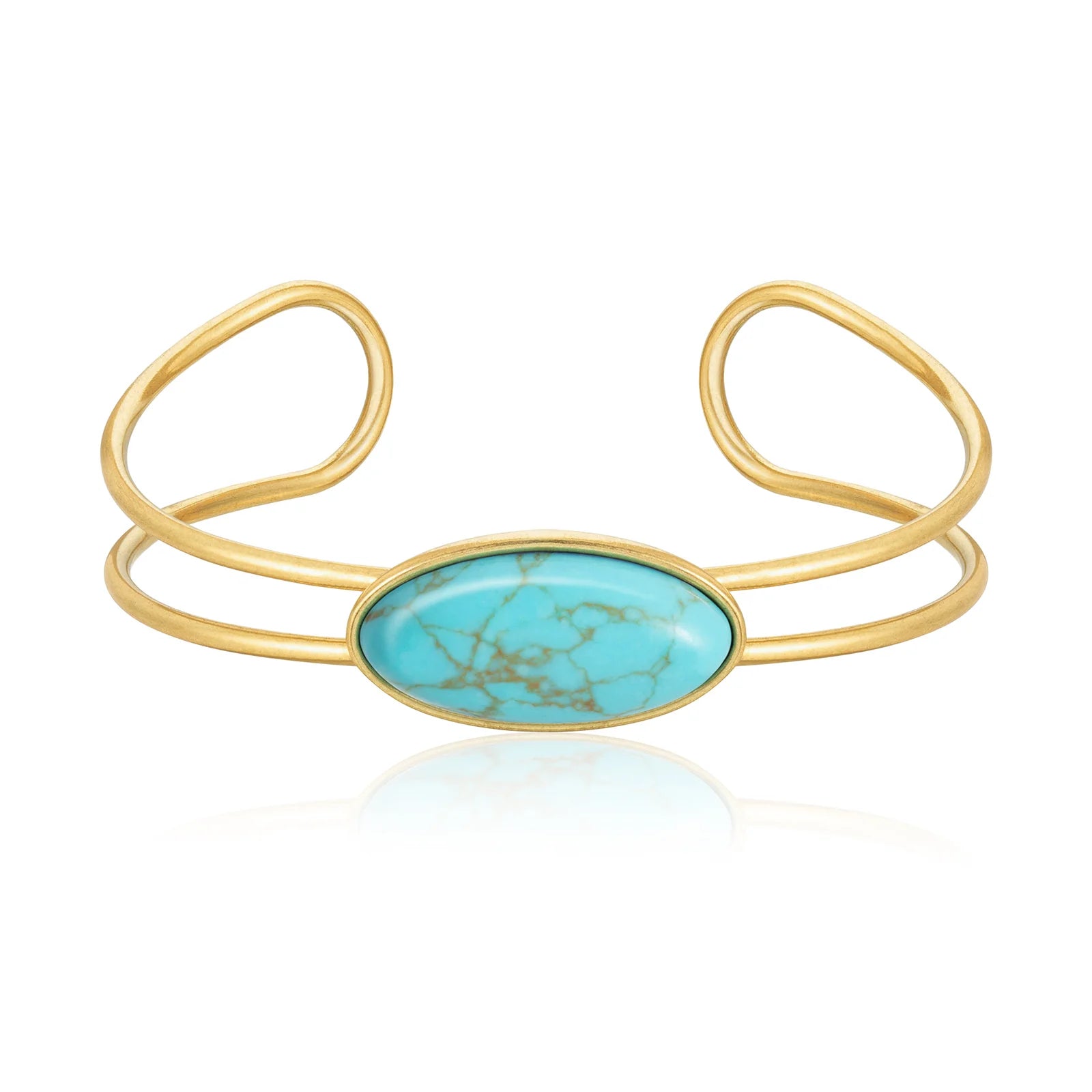 Wrangler Gold Western Natural Stone Cuff Bracelet | Giftware - Jewellery | Saddleworld Ipswich