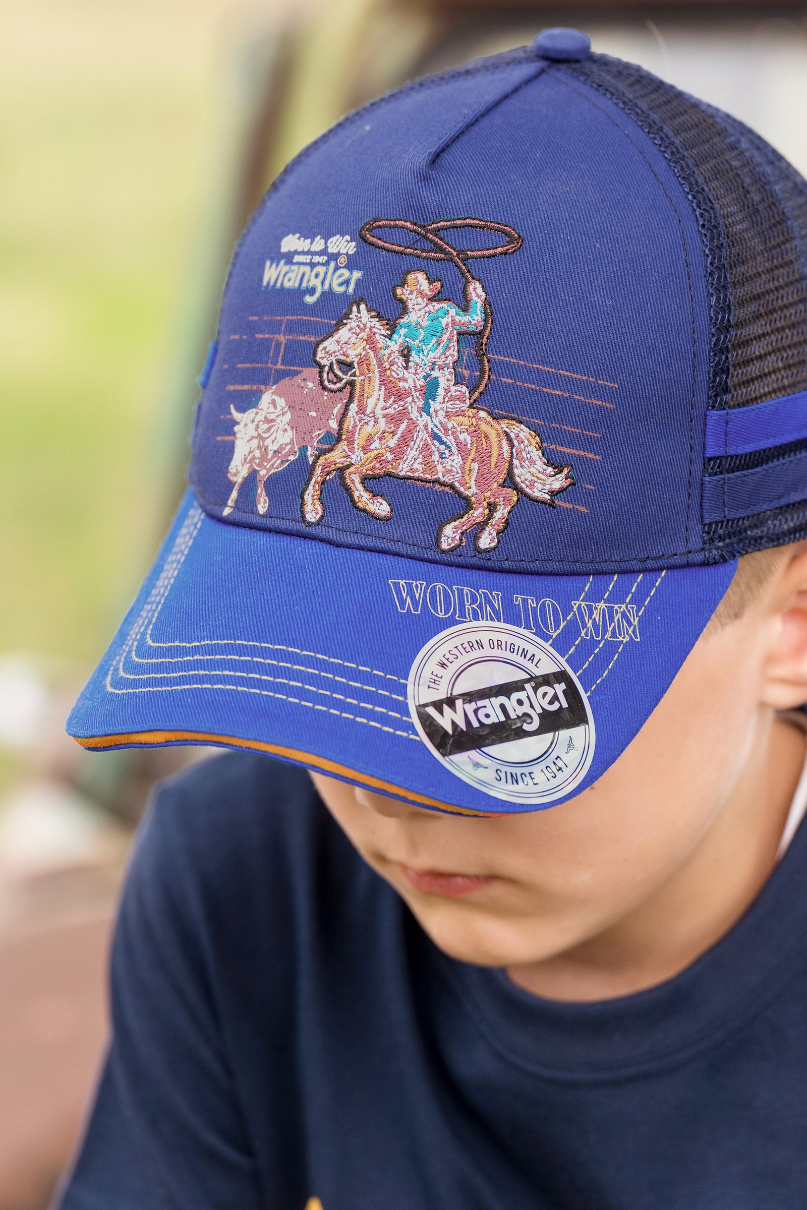 Wrangler Kids Abe Trucker Cap | Country Clothing - Cap | Saddleworld Ipswich
